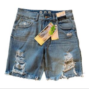 NWT Women's Jean Shorts Peace Love Eco 3/26 Dad Short Vintage Revival High Rise